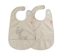Done by deer Lalee bib with velcro 2-pack Sand