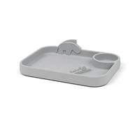 Done by Deer Peekaboo Silicone Tray Plate - Grey