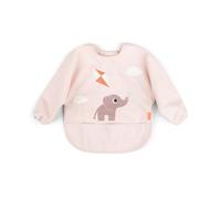 DONE BY DEER Sleeved Pocket Bib - Playground Powder | Adjustable, Easy-Clean Mess-Free Play Bib