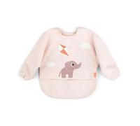 DONE BY DEER Sleeved Pocket Bib - Playground Powder | Adjustable, Easy-Clean Mess-Free Play Bib