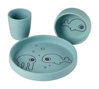 Done By Deer Silicone Friends Dinner Set Sea Blue 0 Months