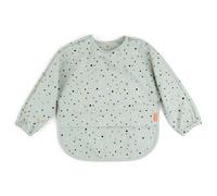 Done by deer Happy Dots bib with sleeves Green
