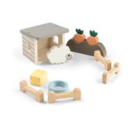 Done by Deer Tiny Farm Play Set - Sheepy | Soft Sensory Baby Toy Set with Rattle, Crinkle & Textures | Newborn Development Toy | Activity Toy for Play Gym, Stroller & Tummy Time