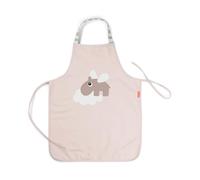 Done by Deer Waterproof kids apron - Happy clouds - Powder