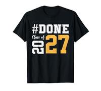 Done Class of 2027 Graduate Retro Senior 2027 Graduation T-Shirt