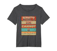 Done Undone Lady Macbeth Sleepwalking Scene Shakespeare Play T-Shirt, Women's Plus, Dark Heather Grey, 4X