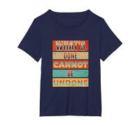 Done Undone Lady Macbeth Sleepwalking Scene Shakespeare Play T-Shirt, Women's Plus, Navy Blue, 2X