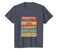 Done Undone Lady Macbeth Sleepwalking Scene Shakespeare Play T-Shirt, Youth, Heather Blue, 2T