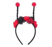 Doneace Bumble Bee Headband with Antenna Ears Ladybug Antenna Headbands Insect Hair Accessories, 02.ladybug, One Size