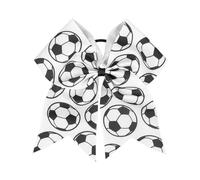 Doneace Soccer Cheer Bows Hair Ties Large Girls Hair Bows Hair Ropes Cheerleading Bows Elastic Band Ponytail Holder Football World Cup Hair Accessories for Women Girls Cheerleaders Sport Party Favor