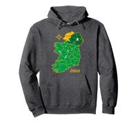 Donegal Ireland County Map Eire Irish Travel Pullover Hoodie
