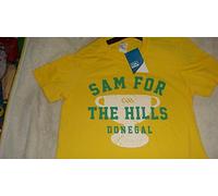 DONEGAL Official GAA Ireland County SAM for The Hills t-Shirt Size Large Very Rare Limited Stock Yellow