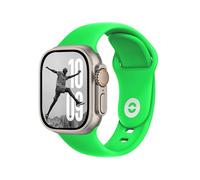 DONEGANI SB for Apple Watch Strap Ultra 2 Se 10 40mm 44mm 46mm 42mm 45mm 41mm 38mm 49mm Series 10 9 8 7 6 5 4 3 Band Women Men Sport Silicone Fluorescent Green
