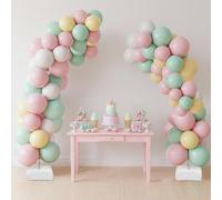 Donened - Balloons Arch Kit, Golden Half Arch Balloon Stand with Hexagonal Bases, for Entrance Decoration, Backdrop, Photo Area