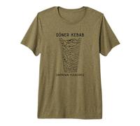 Doner Kebab Unknown Pleasures Funny Retro Food Premium T-Shirt