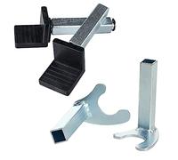 Donext Spool Lift Stand Attachments for Rear Sportbike Motorcycle Stands (Attachment ONLY), U and L-Shaped Adapter 2 Pairs