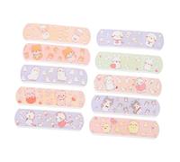 DONFAMDS 1 Box Waterproof Bandages Breathable Knuckle Stickers Strong Viscosity Convenient to Carry Medical Glue Printed Film First Aid Wound Care Independent Small Packages