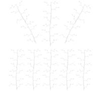 DONFAMDS 10 Bunches Acrylic Artificial Flower Bead Drops with Realistic Visual Effects and Vivid Shape, White Flower Branches for Hotel and Home Decoration, Practical and Will Not Wither Or