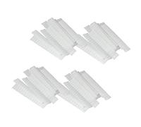 DONFAMDS 100pcs 8x1cm Makeup Brush Protective Covers Pe Plastic Mesh Sleeves Dustproof Protector for Cosmetic Brushes for Professional and Home Use