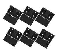 DONFAMDS 100pcs Black Plastic Corner Brackets Right Angle Joint Cabinet Fasteners Furniture Shelf Support for Cabinet Assembly and Repair