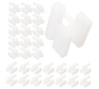 DONFAMDS 100pcs Prong Outlet Plug Covers Plastic Electrical Socket Protectors for Safety Dustproof Replacement Power Plug Protectors for Home Office and Travel Use