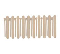DONFAMDS 100pcs Wooden Wax Applicator Sticks with Shaped and Flat Tips, Hair Removal Waxing Tools for Facial and Body Use, Home Spa Waxing Accessories