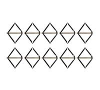 DONFAMDS 10Pcs 86 Type Cassette Socket Repairer with Junction Box Screws, Electrical Outlet Switch Bottom Box Repair Tool Set for Wall Mounting