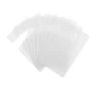 DONFAMDS 10pcs Blank Parking Permit Hang Tags High Visibility Pvc Parking Pass Holder DIY Information Rearview Mirror Lot Hangers for Car Use