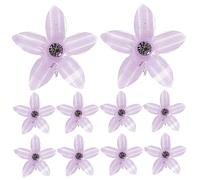 DONFAMDS 10Pcs Delicate Mini Flower Hair Clips for Rhinestone Claw Hair Clips Girl Accessories Creative and Eye Catching Design for All Hair Types