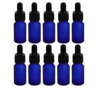 DONFAMDS 10Pcs Frosted Glass Dropper Bottles Refillable Perfume Sub Bottles for Travel Accessories Durable and Airtight Design for Essential Oils and Aromatherapy