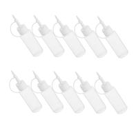 DONFAMDS 10pcs Ldpe Plastic Squeeze Bottles with Fine Needle Tip Nozzle Soft Flexible Glue Dispensers for Precision Craft DIY Tattoo Condiment and Liquid Applications