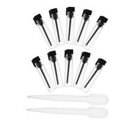 DONFAMDS 10pcs Mini Glass Perfume Sample Bottles Spray Bottles for Cosmetics Essential Oil Sampler Vials for Aromatherapy