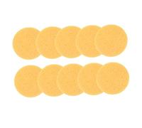 DONFAMDS 10pcs Natural Wood Pulp Makeup Removal Puff Facial Sponge for Stubborn Makeup Powder Cream Blush Sunblock Cleansing Soft Compressed Cosmetic Sponges for All Skin Types