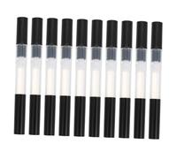 DONFAMDS 10pcs Practical Empty Pen Nail Nutrition Oil Applicator Black Pp Material 3ml Capacity Leak-proof Filling Lip Gloss Cosmetic Container for Travel and Business Trip