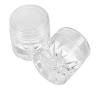 DONFAMDS 10pcs Transparent Sub Packaging Bottles for Loose Powder and Concealer Refillable Storage Containers with Inner Plug Travel Cosmetic Sample Jars