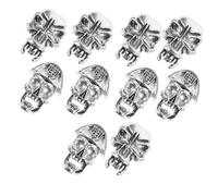 DONFAMDS 10pcs Vintage Large Hole Hair Cuffs Braiding Hair Accessories for Dreadlocks and Braids for Women DIY Rings for Styling