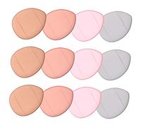 DONFAMDS 12pcs Mini Finger Powder Puff Portable Foundation Cream Cosmetic Sponge for Women Mixed Colors Practical Makeup Beauty Tools