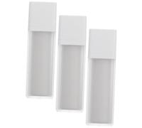 DONFAMDS 15ml Airless Pump Bottle Set 3pcs Vacuum Dispenser for Creams Lotions Travel Bottles for Toiletries Square Design Lids