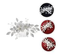 DONFAMDS 1pc Bridal Flower Shape Hair Comb Elegant Crystal Wedding Headdress for Brides Comfortable and Stylish Floral Headpiece for Ceremonies Parties and Special Occasions