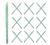 DONFAMDS 20pcs Earwax Removal Aromatherapy Sticks with Zinc Alloy Light Green Handles, Lightweight and Effective Aroma Cleaner for People with Poor Sleep, Keep Ears Clean and Fresh