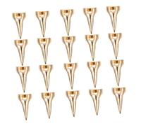 DONFAMDS 20pcs Gold Alloy Hair Segmentation Finger Rings Hair Selecting Tools for Braiding and Styling Professional Hairdresser Accessories for Salon and Home Use