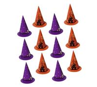 DONFAMDS 20Pcs Halloween Treat Boxes Cartoon Hat Design Multi-color Candy Containers for Party Favors and Cookie Festive Goodies Boxes for Trick Treat Halloween Party Decoration