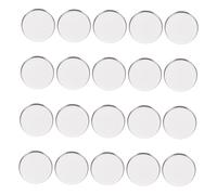DONFAMDS 20pcs Magnetic Metal Eyeshadow Plates 36mm Diy Empty Cosmetic Storage Holder for Women Makeup Palette Organizer