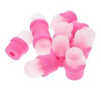 DONFAMDS 20pcs Pink Nail Soaker Remover Caps for Manicure Nail Polish Removal Soft Finger Covers and At-home Gel Polish Removal