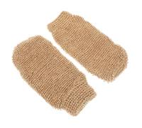 DONFAMDS 2pcs Bath Accessories Bath Hand Gloves Jute Rub Towels Exfoliating Body Scrub
