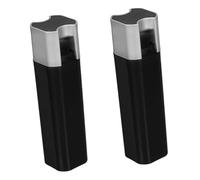 DONFAMDS 2pcs Blind Cord Weights Replacement for Vertical Blinds Window Curtain Cord Handles Lightweight Black Silver Pull Drop