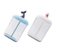 DONFAMDS 2pcs Compact Face Wash Foaming Bottles, Foaming Making Tool Pp Material, Forms Delicate Foam for Traveling and Home Use, Convenient Facial Cleanser Foamer