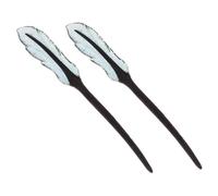 DONFAMDS 2pcs Elegant Vintage Hair Sticks Wooden Hair Pins Modern Chinese Style Chopsticks Asian Accessories Retro