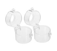 DONFAMDS 2pcs Emergency Stop Button Cover Toggle Protector for Easy to Install Prevent Accidental Activation Transparent Design