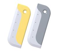 DONFAMDS 2pcs Mini Window Squeegee Cleaner for Shower Screen and Indoor Windows with Anti-slip Tpr Blade, Multi-functional Small Scraper for Household Glass and Mirror Cleaning